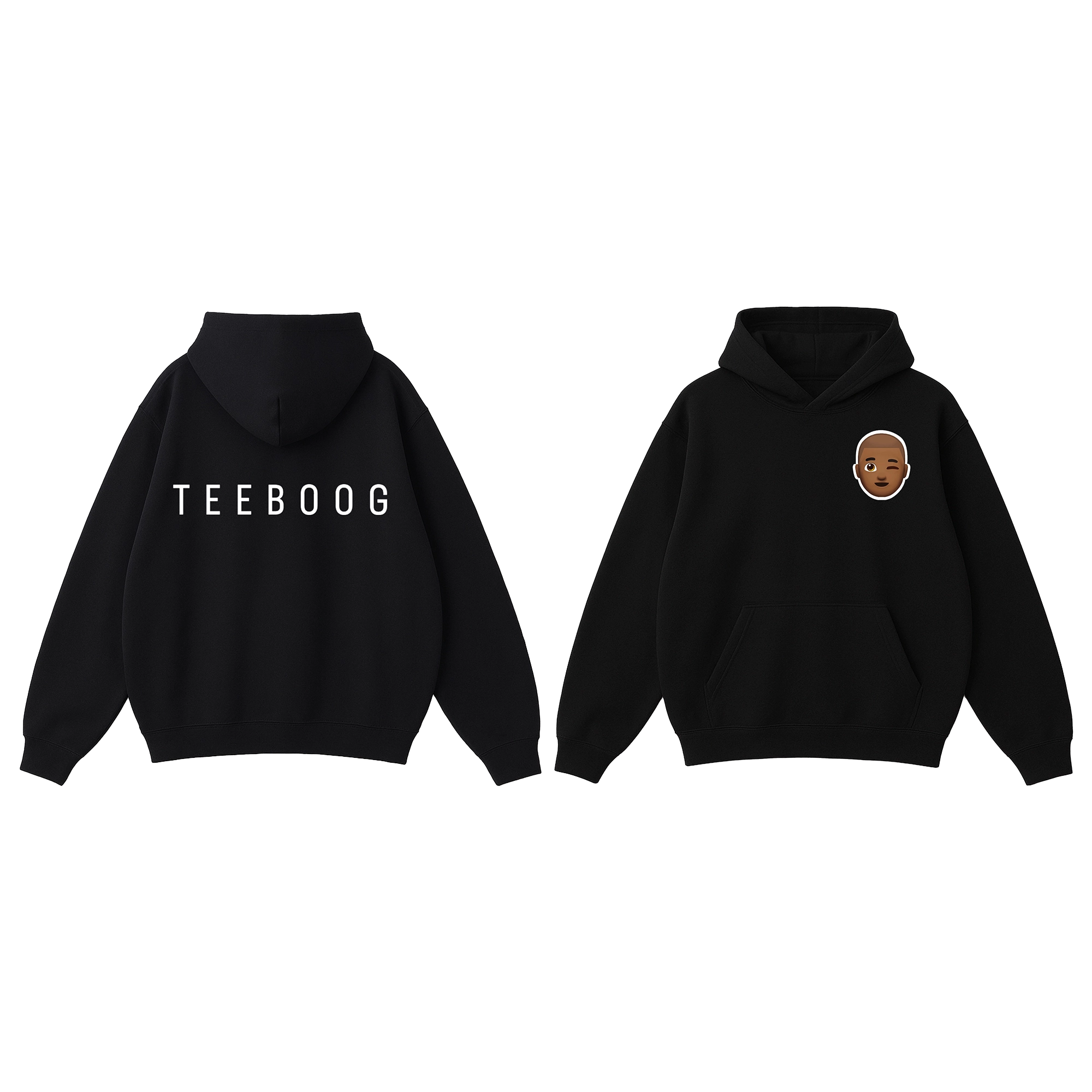 HOODIE TEEBOOG NOIR